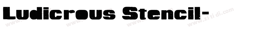 Ludicrous Stencil字体转换